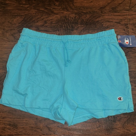 NWT Women’s Champion Mid-Weight Teal Shorts (XL) - Picture 2 of 6